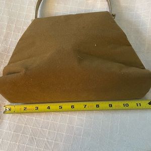 Vintage brown velveteen purse